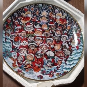 Franklin Mint Heirloom Santa Claws Porcelain Plate No L4838
